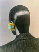 Load image into Gallery viewer, Orecchini gold&amp;turquoise
